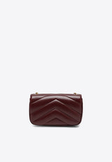 Saint Laurent Mini Loulou Quilted Leather Crossbody Bag Burgundy 821749AAEAX/Q_YSL-6197