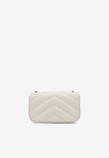 Saint Laurent Mini Loulou Quilted Leather Crossbody Bag Cream 821749AAEAX/Q_YSL-9207