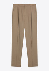 Saint Laurent Straight-Leg Tailored Pants Beige 821899Y405W/Q_YSL-7557
