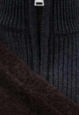 Fendi Paneled Wool Sleeveless Sweater Vest Brown FZC453APP4_F1M0V_MultiColour_29851883