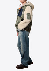 Logo-Plaque Zip-Up Jacket