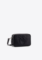 PINKO Carrie Embossed Logo Crossbody Bag Black 104336A26J_Z99S_Black_29848349