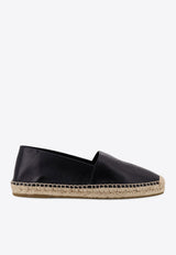 Celine Triomphe Logo Leather Espadrilles Black 359635146C_38NO_Black_31183854