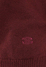 Celine Triomphe Cashmere Sweater Burgundy 2AD7C264W_28RB_OneColor_29851024