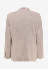Hugo Boss Wool-Blend Single-Breasted Blazer Beige 50498700_260_Beige_30898774