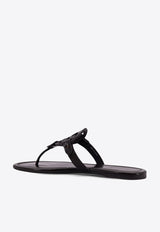 Tory Burch Miller Leather Flats Sandals 174875200_COCOA_29847968