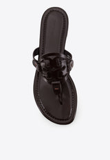 Tory Burch Miller Leather Flats Sandals 174875200_COCOA_29847968