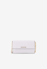 Michael Kors Medium Jet Set Leather Crossbody Bag White 32R4GJ6C9L_085_OneColor_29844078