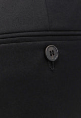 Saint Laurent Wool Tailored Pants with Pressed-Crease 607843Y512W_1000_Black_29849449