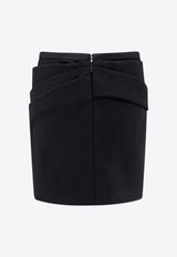 Versace Draped Mini Skirt Black 10172691A12052_1B000_Black_29845486