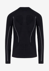 ROA Long-Sleeved Jersey Logo T-shirt Green RBMW0406YA49_BLK0001_OneColor_31183787