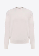 Moncler X Mercedes-Benz By Nigo Graphic Print Ribbed Knit Sweater White 4019C00004M1113_034_White_30632695