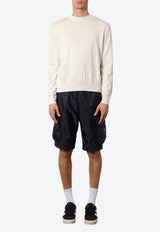 Moncler X Mercedes-Benz By Nigo Graphic Print Ribbed Knit Sweater White 4019C00004M1113_034_White_30632695