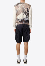 Moncler X Mercedes-Benz By Nigo Graphic Print Ribbed Knit Sweater White 4019C00004M1113_034_White_30632695