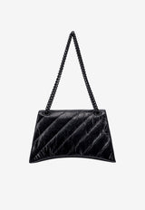 Balenciaga Medium Crush Chain Shoulder Bag Black 785602210IY_1000_Black_29848779