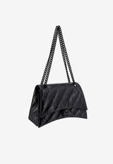 Balenciaga Medium Crush Chain Shoulder Bag Black 785602210IY_1000_Black_29848779