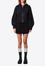 Moncler Genius Logo-Printed Zip-Up Sweatshirt 09T8G00001899WC_999_Black_29847290