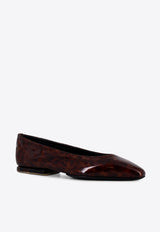 Loro Piana Animal-Printed Ballet Flats FAO6133_B4HG_Spotted_29851989