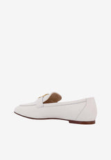 Tod's Logo-Plaque Leather Loafers XXW79A0GG90MID_B001_White_30632738