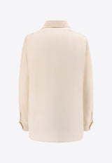 Tom Ford Plisse Plastron Button-Up Silk Shirt Pink CA3254FAX1133_AW016_Pink_29848408