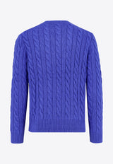 Polo Ralph Lauren Cable Knit Logo Sweater Blue 710775885_514_Blue_30897895