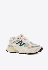 New Balance 9060 Leather and Mesh Low-Top Sneakers White U9060ESE_OFFWHITE_White_29853760