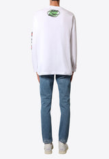 Gucci Printed Long-Sleeved T-shirt White 784364XJGRB_9074_White_29852252