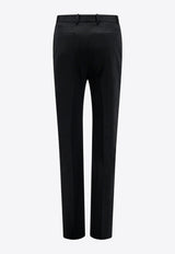 Saint Laurent Wool Tailored Pants with Satin-Bands 751477Y7E63_1000_Black_29851782