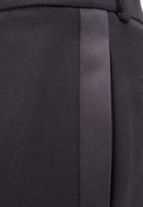 Saint Laurent Wool Tailored Pants with Satin-Bands 751477Y7E63_1000_Black_29851782