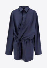 Balenciaga Poplin Mini Shirt Dress Blue 814136TRM17_4530_Blue_29846409