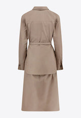 Fendi Poplin Belted Midi Shirt Dress Brown FDD311AQ3K_F1SA0_Brown_29849462