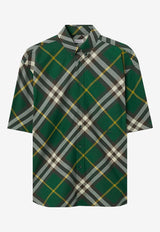 Burberry Short-Sleeved Checked Shirt Green 8082903_B8660_Green_29845441