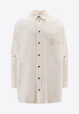 Off-White Embroidered Logo Shirt White OMYD059S24DEN001_0202_White_29841403