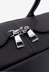 Tod's Medium Darsena Leather Duffel Bag with Padlock Black XBWAQBH0250YAT_B999_Black_30897907