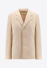 Lemaire Single-Breasted Buttoned Blazer Beige JA1071LF1362_BG198_Beige_30632794