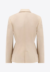 Lemaire Single-Breasted Buttoned Blazer Beige JA1071LF1362_BG198_Beige_30632794