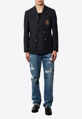 Double-Breasted Wool Blazer