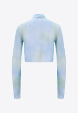 Off-White Turtleneck Cropped Top Blue OWHF037S23KNI001_4001_Blue_29847288