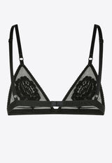 Dolce & Gabbana Floral-Motif Triangle Bra Black O1G24TONQ79_N0000_Black_29845799