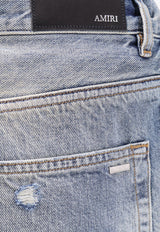Amiri Distressed Straight-Leg Jeans Denim AMDNGH1085406_Antique Indigo_29847380