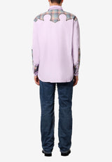 Maison Margiela Madras-Motif Inserts Shirt Purple S67DT0008S43001_375_Purple_29844120