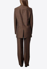 The Row Single-Breasted Buttoned Blazer Brown 8503W3152_DBE_Brown_29855980