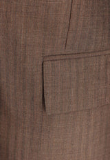 The Row Single-Breasted Buttoned Blazer Brown 8503W3152_DBE_Brown_29855980