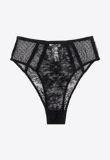 Dolce & Gabbana Point D'esprit-Tulle Underwear Black O2C71TONO24_N0000_Black_29845690