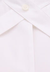 Off-White Cross-Strapped Neck Shirt White OWGE014F23FAB0010_0100_White_29843973