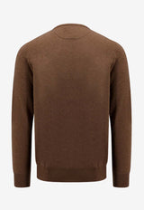 Polo Ralph Lauren Logo-Embroidered Crewneck Sweater 710876714_012_Brown_29844786