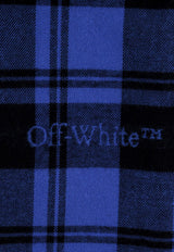 Off-White Plaid Check Long-Sleeved Shirt Blue OMGE030F23FAB001_4800_Blue_29843618