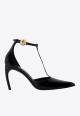 Ferragamo Odette 85 Patent Leather T-strap Pumps Black 01H549769281_NERO_Black_29840693