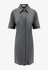 Burberry EKD Embroidered Midi Shirt Dress Gray 8083552_B8634_Grey_29843942