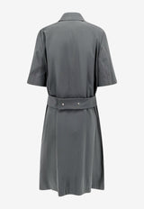 Burberry EKD Embroidered Midi Shirt Dress Gray 8083552_B8634_Grey_29843942